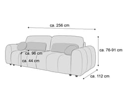 Schlafsofa Barn | Braun