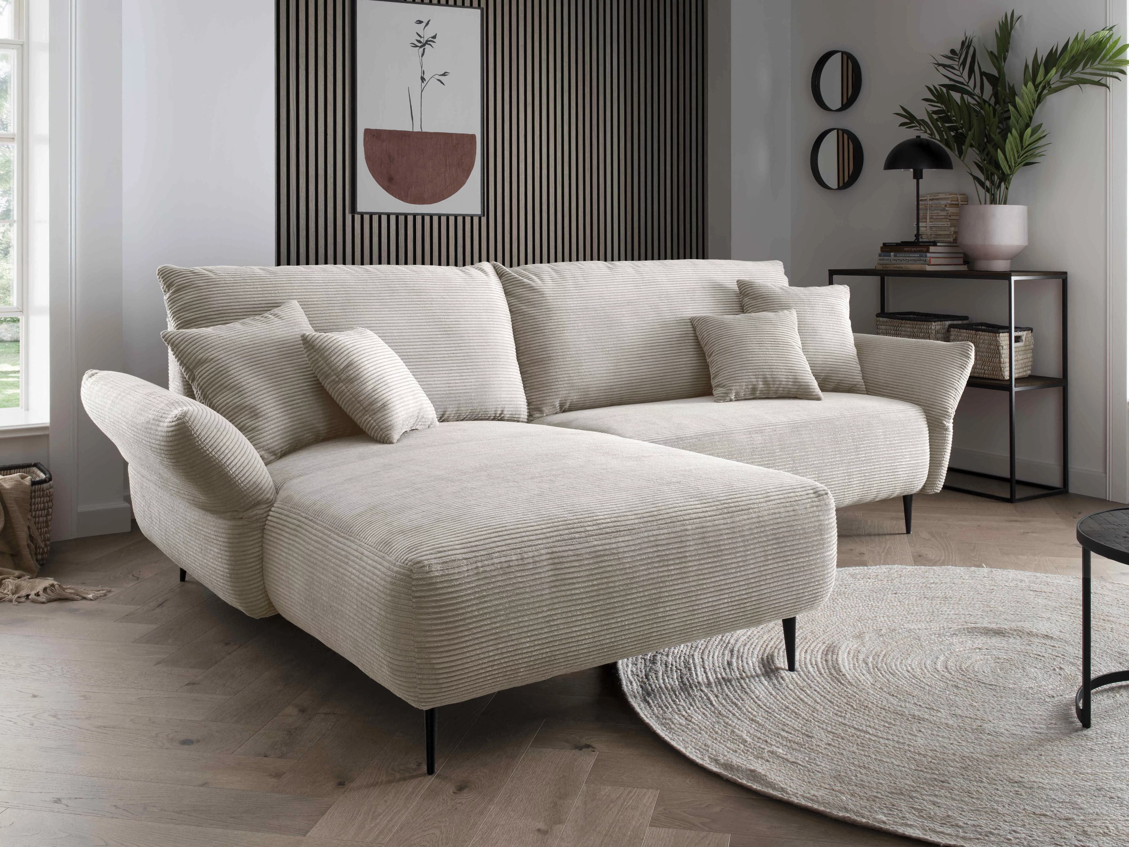 Ecksofa Bagira | Weiß