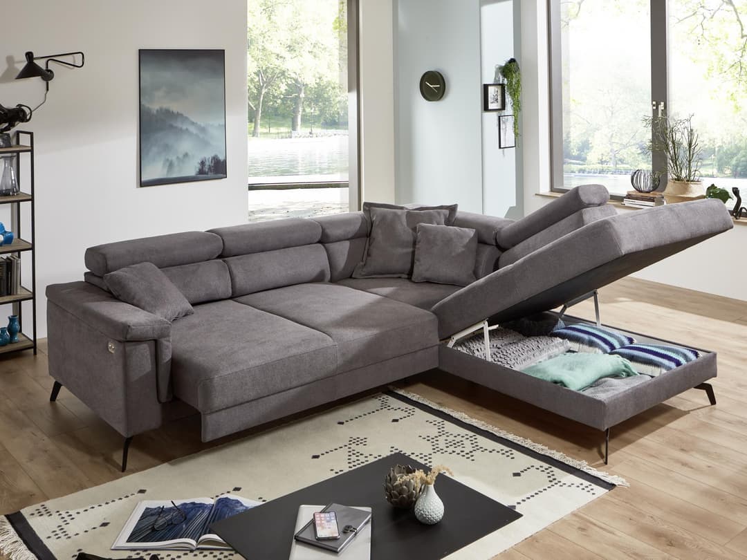 Ecksofa Irmina II | Grau