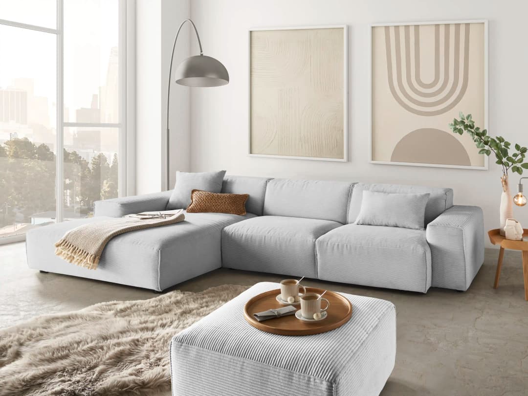 Ecksofa Clifton | Grau