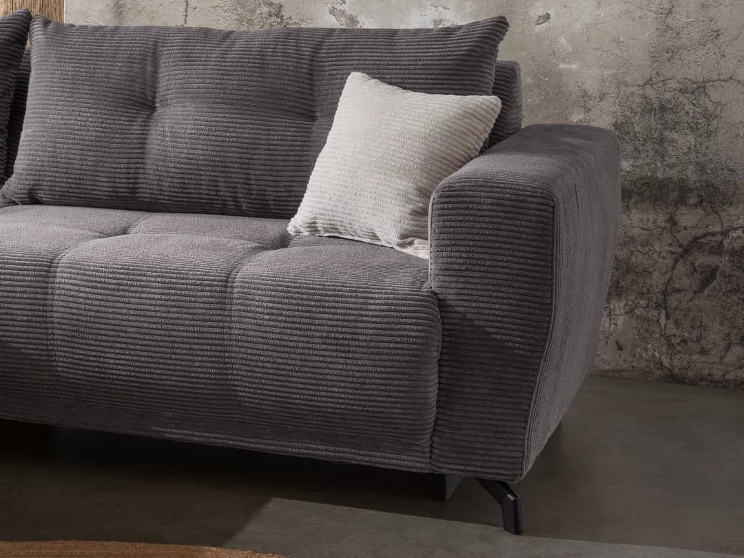 Ecksofa Birden | Grau