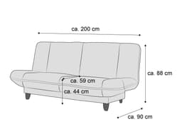 Schlafsofa Boone | Blau