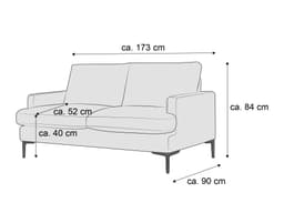 Einzelsofa Vintas | Weiß