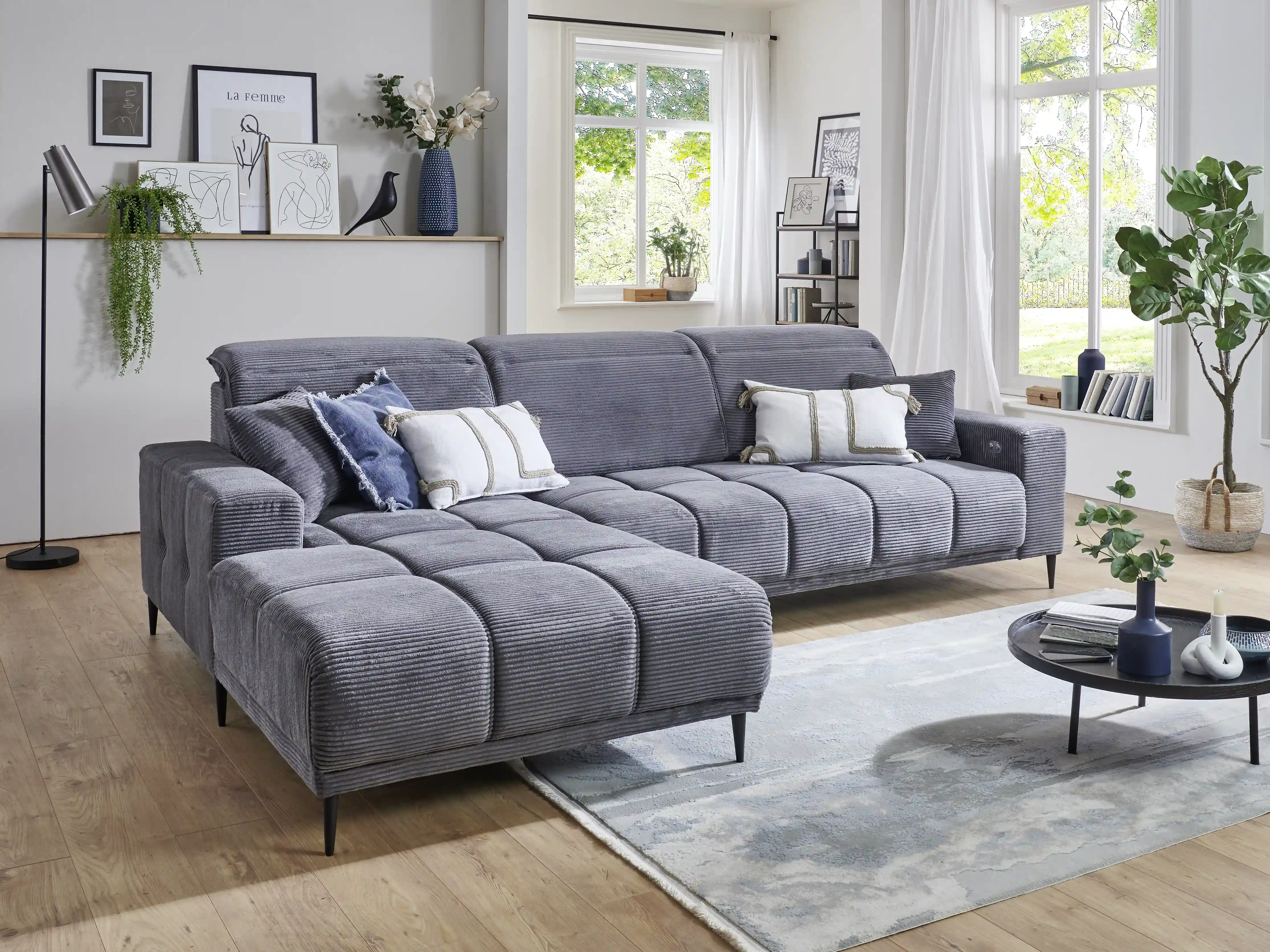 Ecksofa Irun III | Grau
