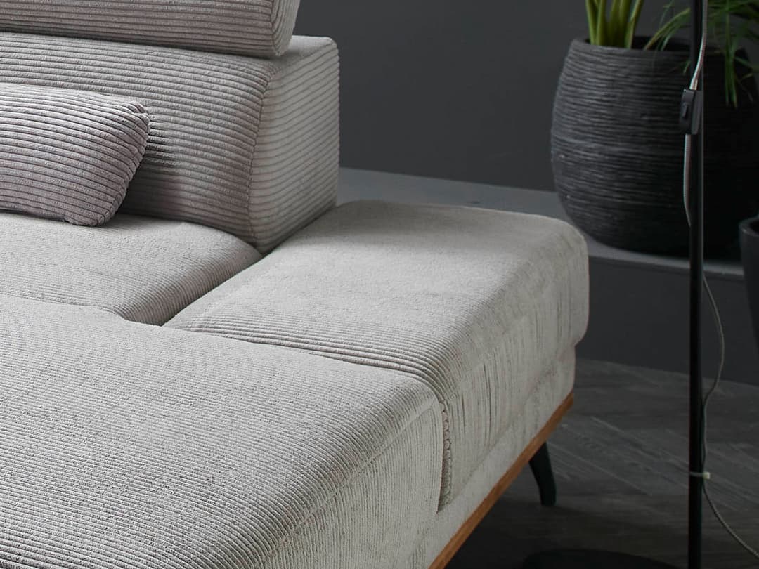 Ecksofa Irida | Grau