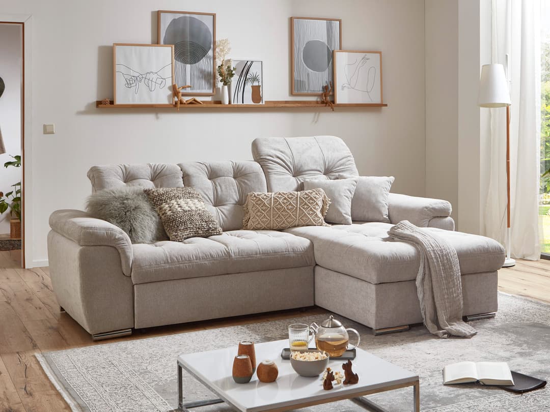 Ecksofa Marcon | Grau