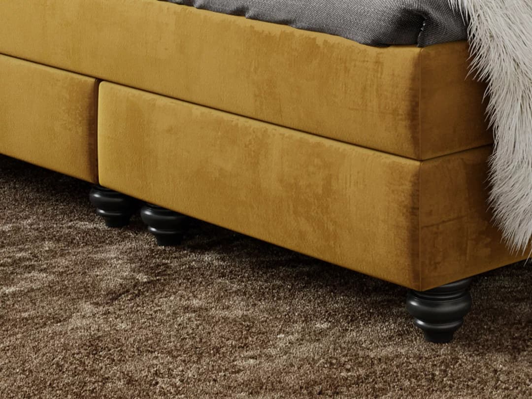 Boxspringbett Salcedo | Gold