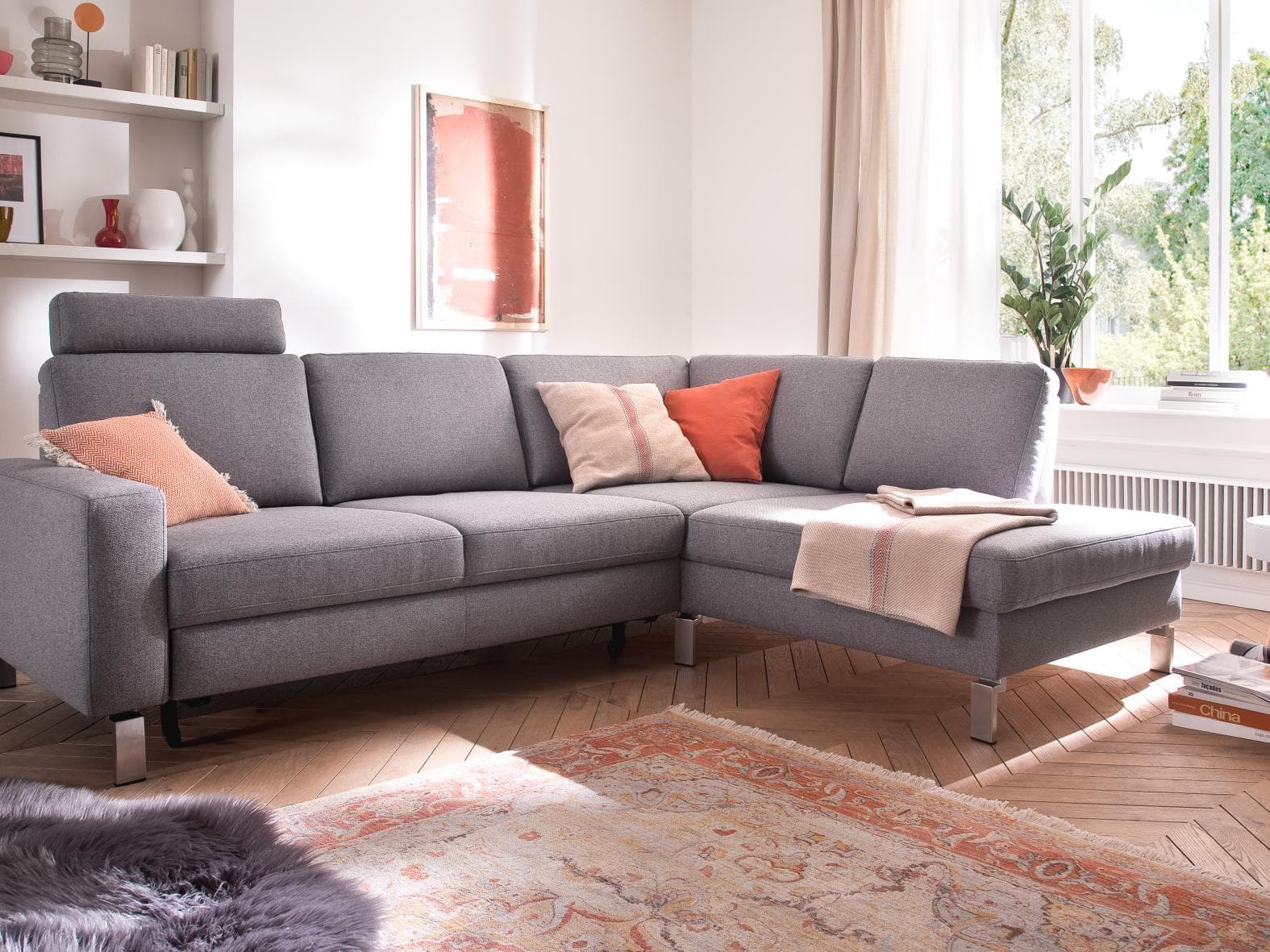 Ecksofa Cavriana V | Grau