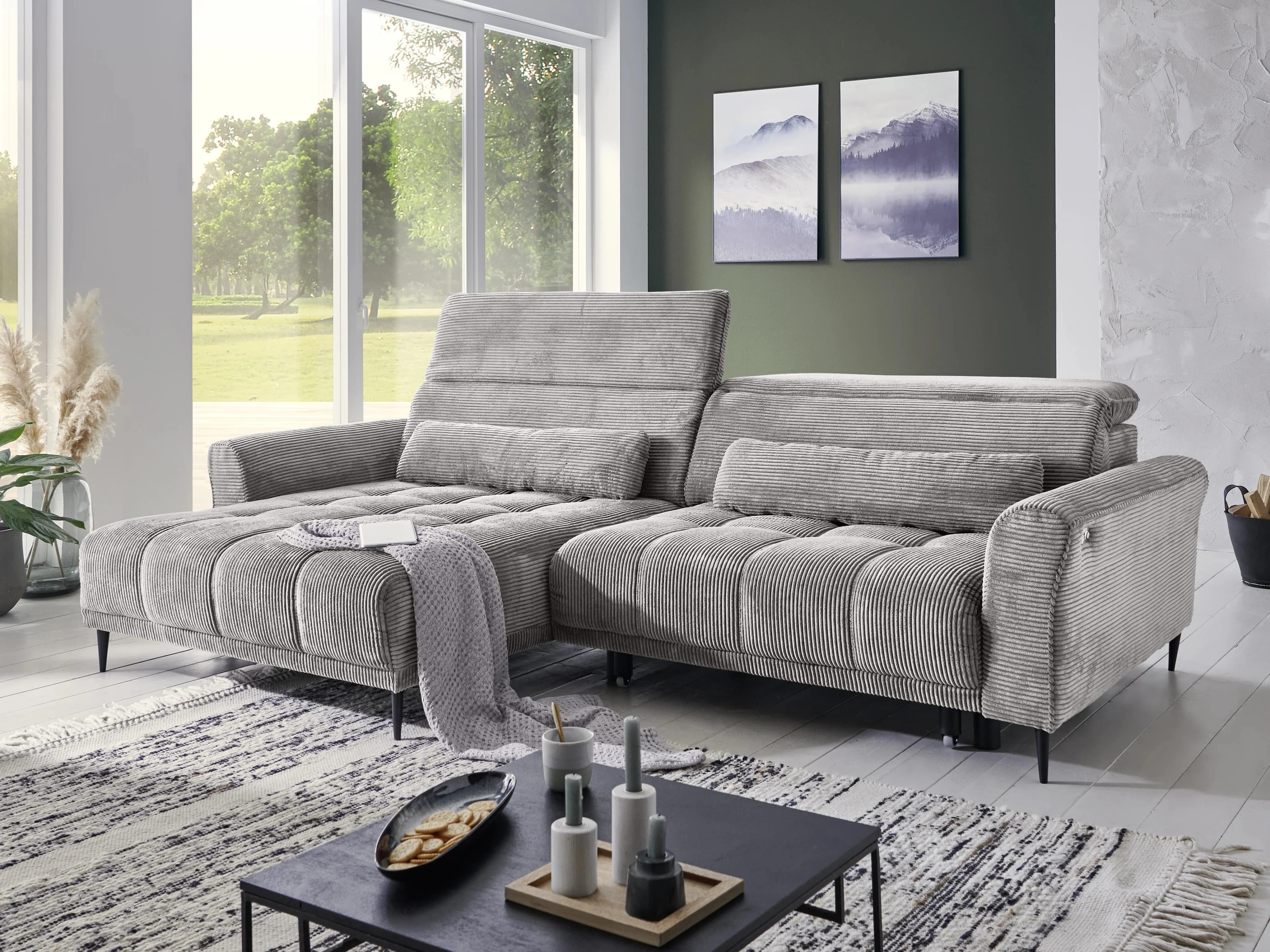 Ecksofa Ilaria | Grau