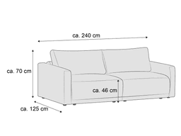 Schlafsofa Giona | Grün