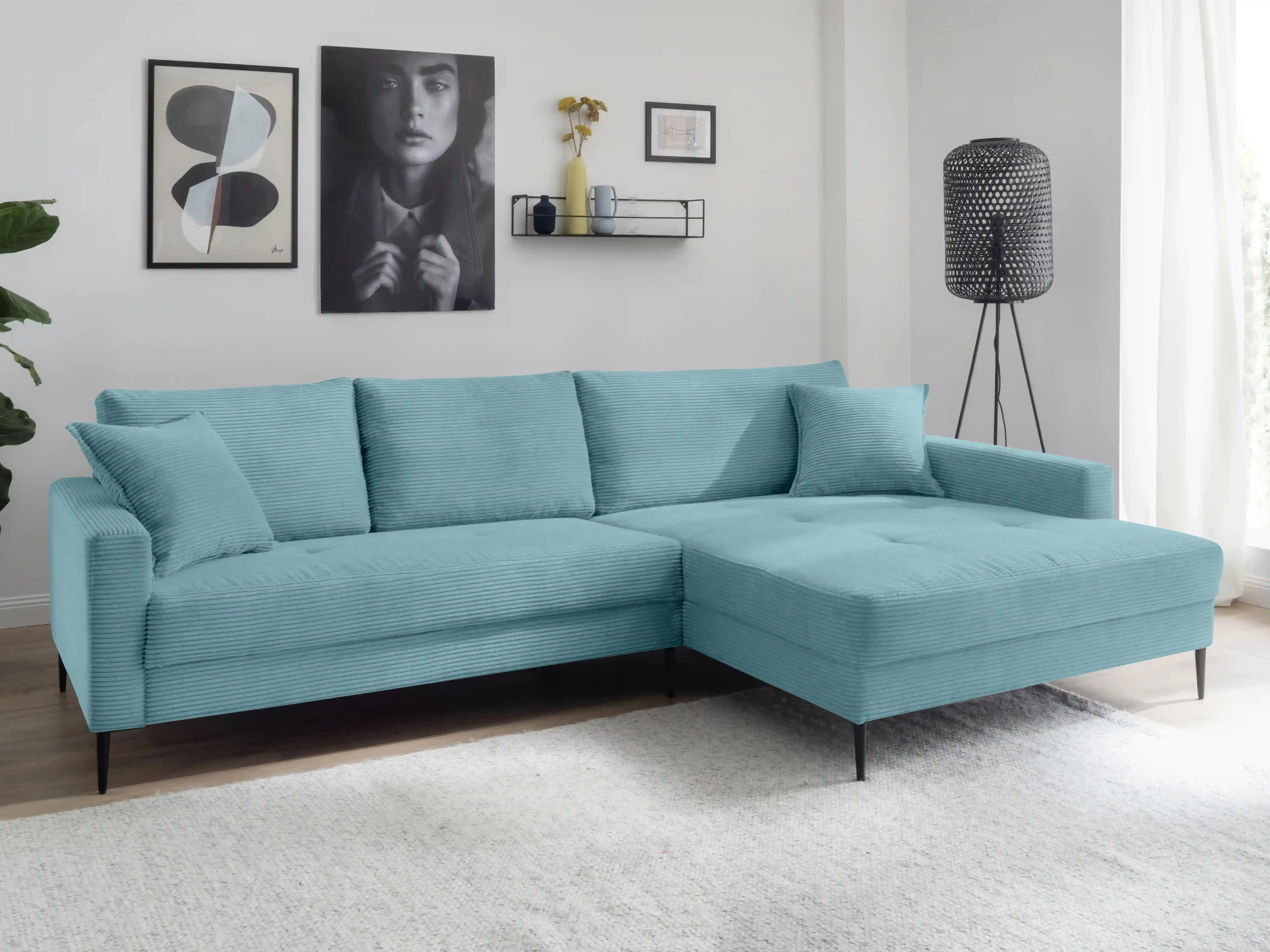 Ecksofa Happy | Türkis