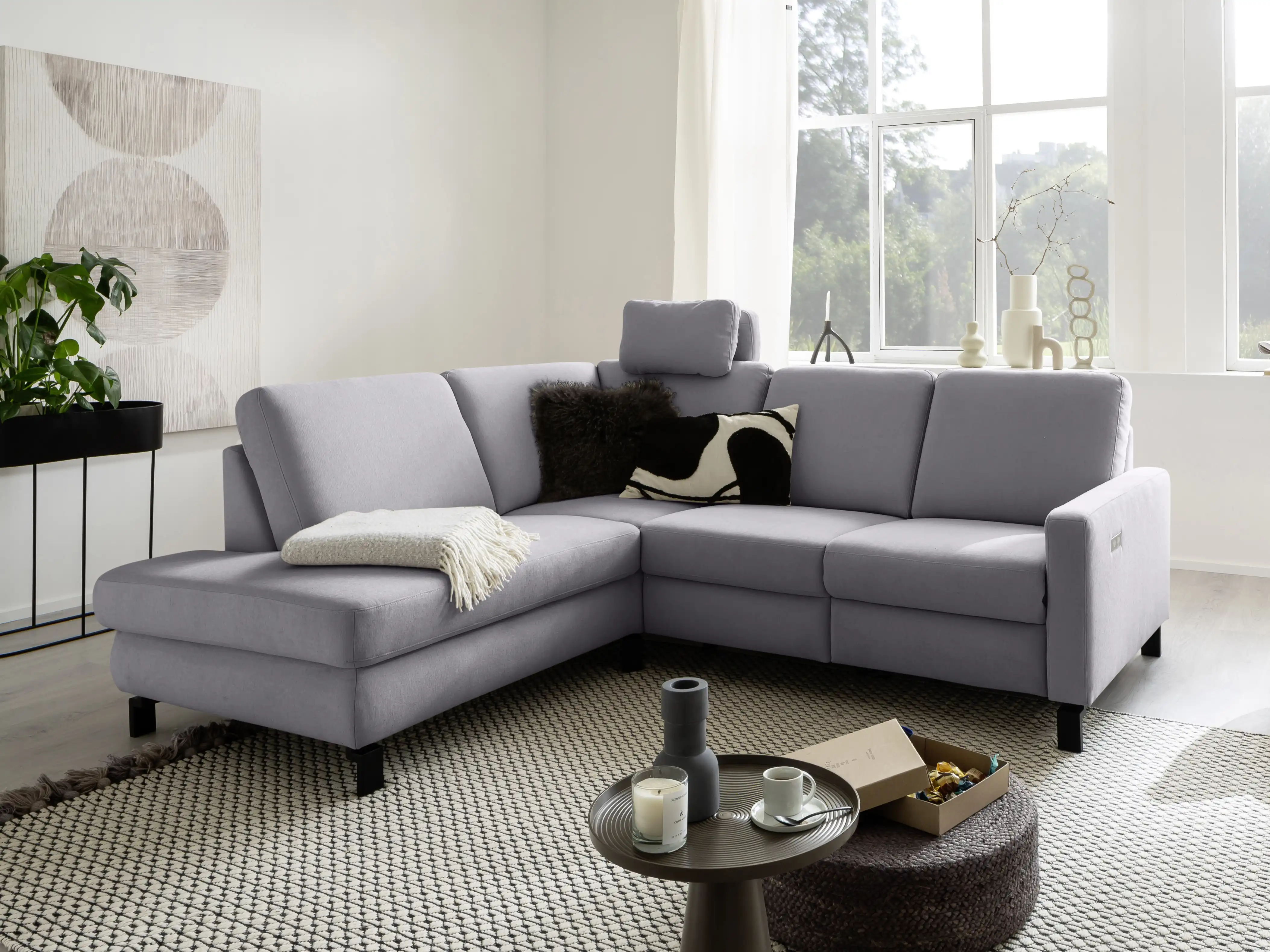 Ecksofa Charleston II | Grau