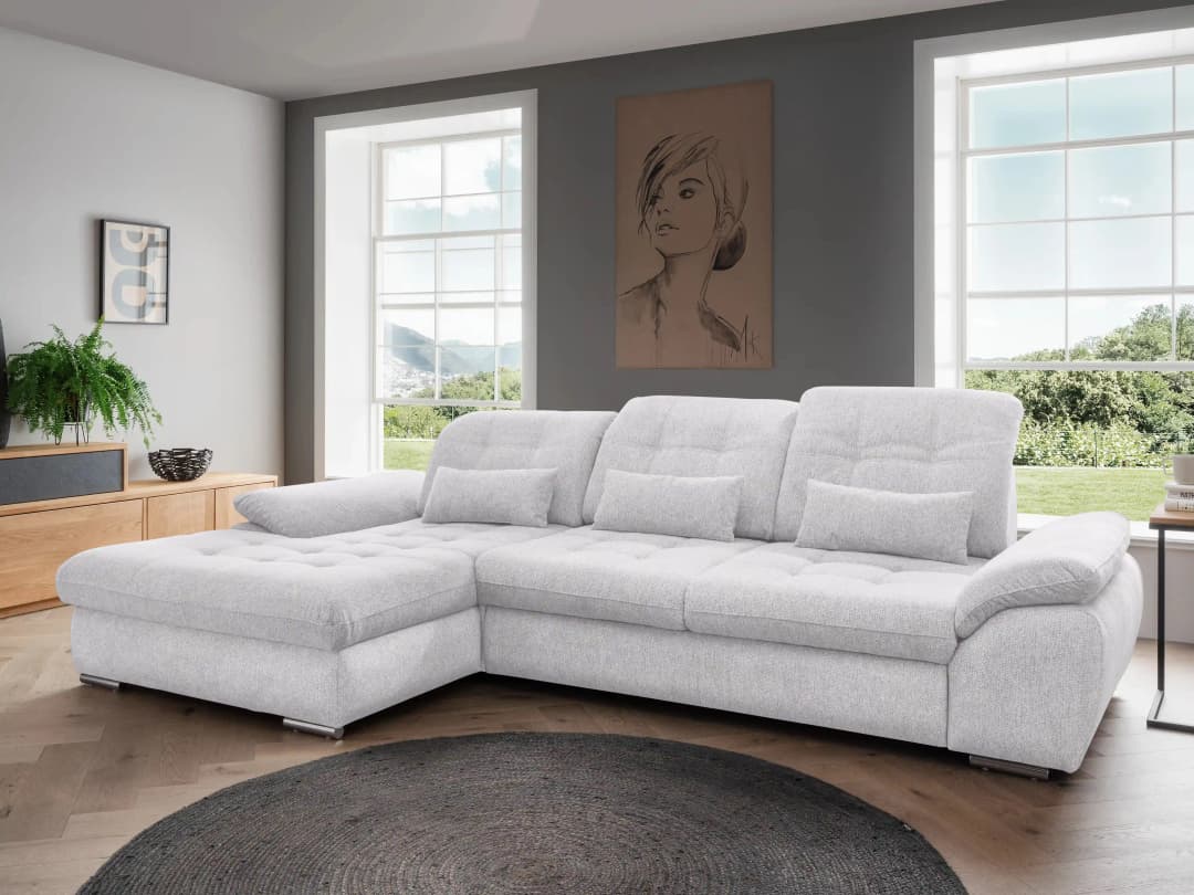 Ecksofa Bekki | Grau