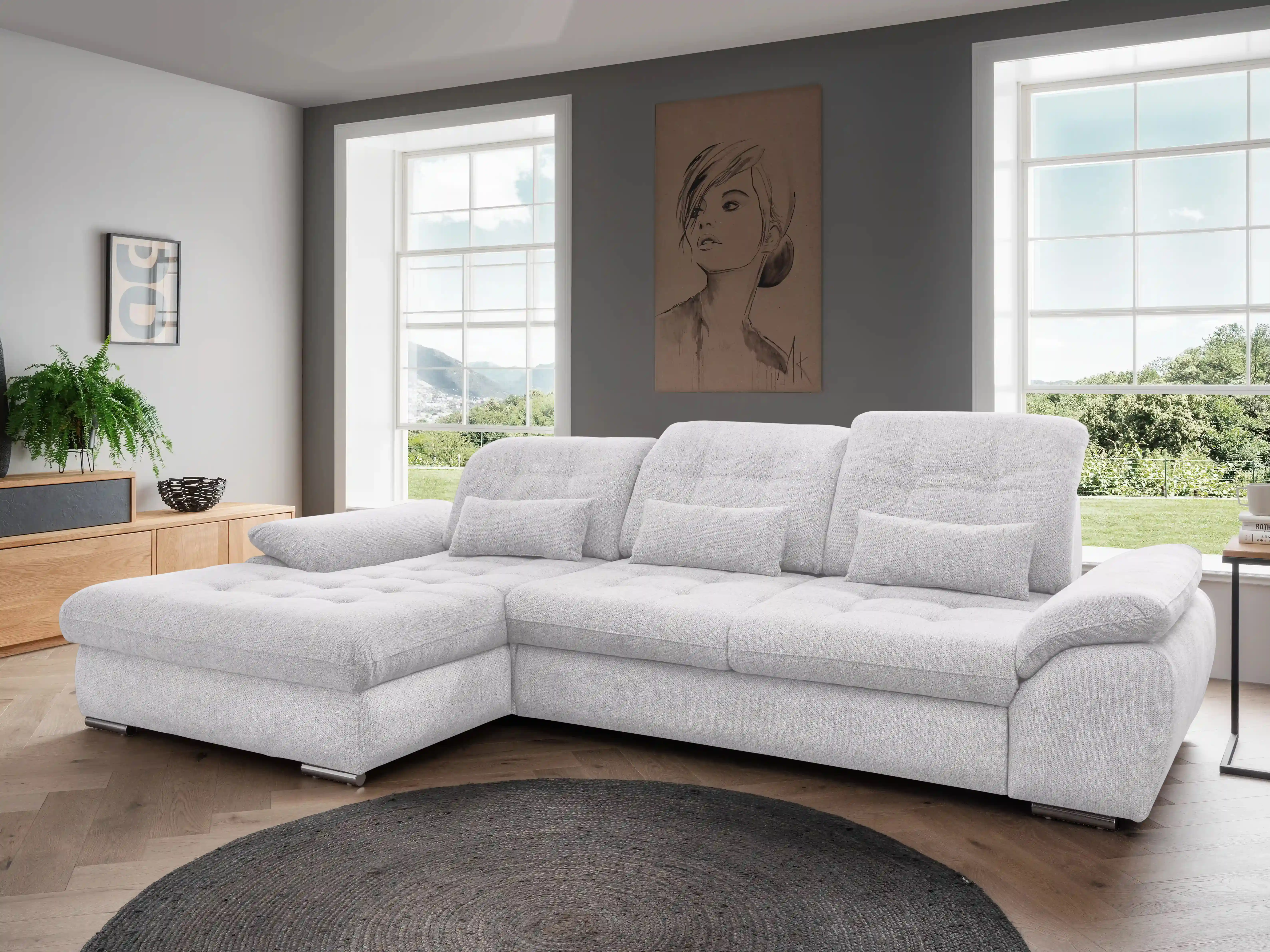 Ecksofa Bekki | Grau