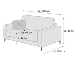 Einzelsofa Cortino VI | Grün