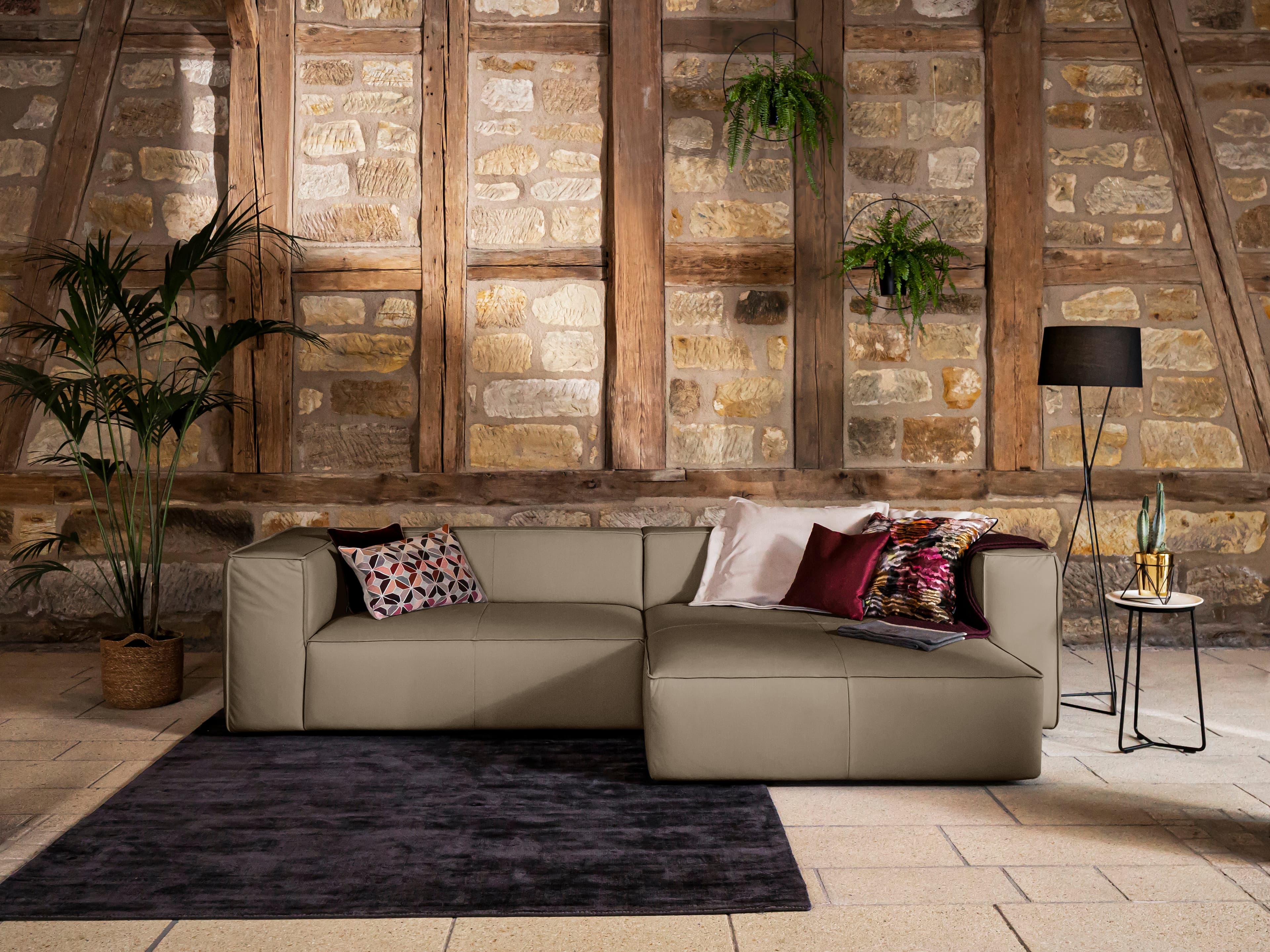W.Schillig Ecksofa 18050 around-the-block II | Grau