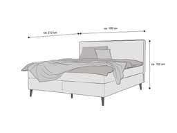 Boxspringbett Krucoli II | Grau
