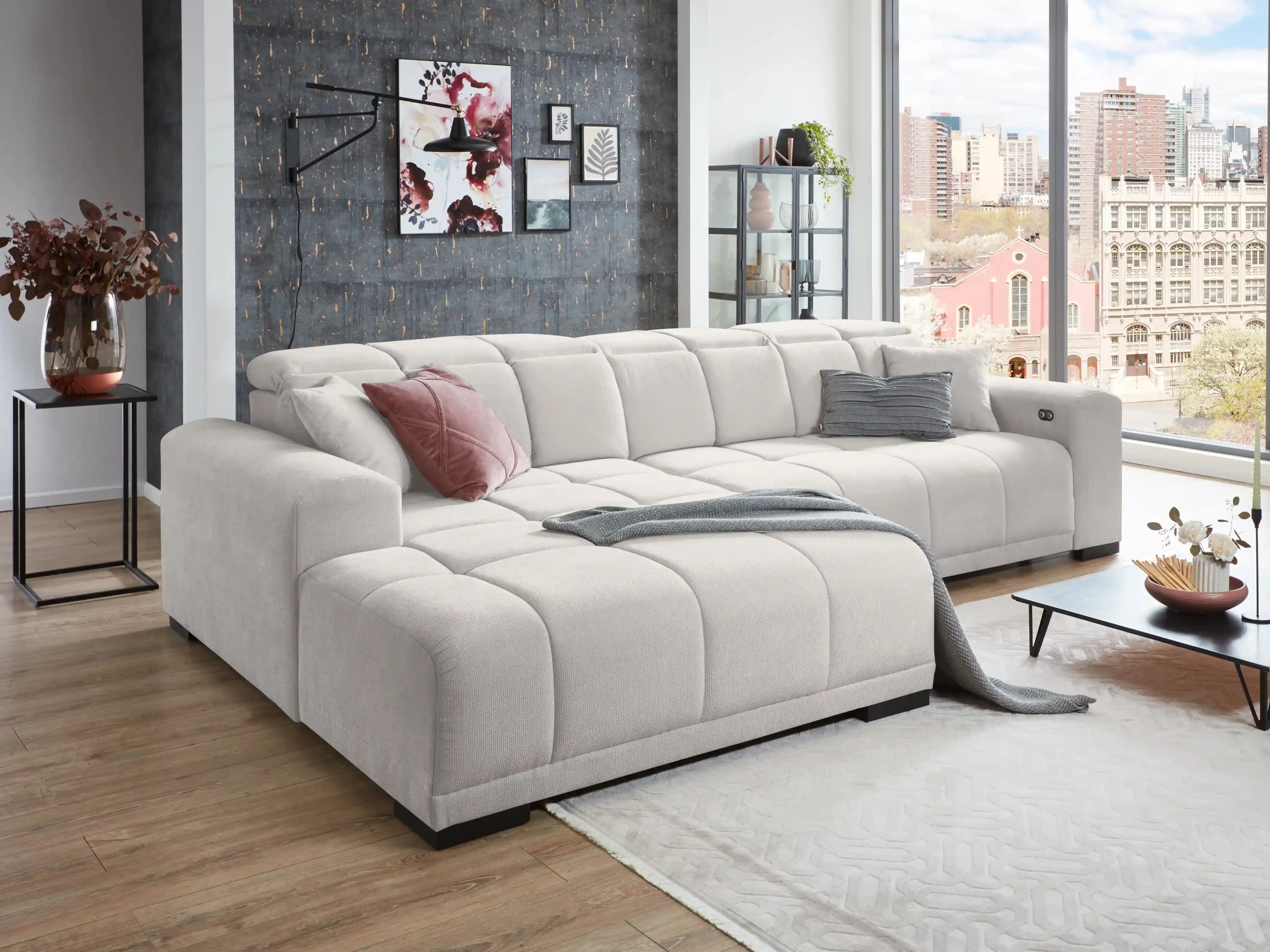 Ecksofa Imano | Weiß
