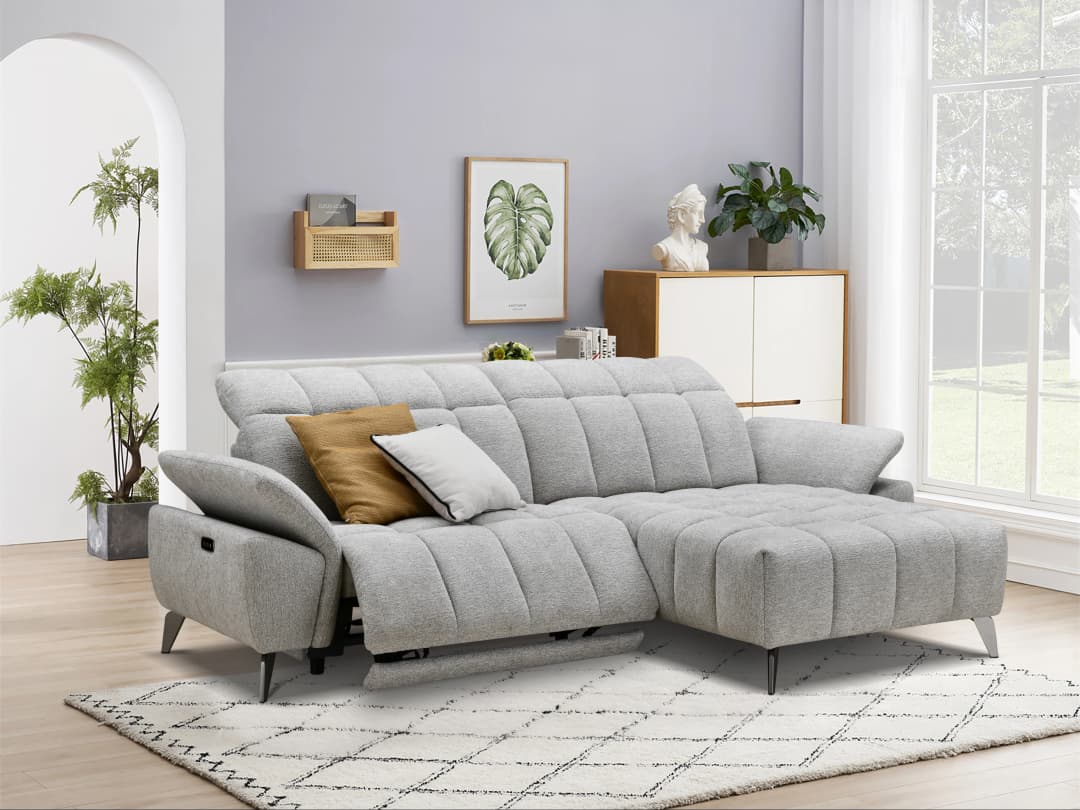 Ecksofa Loreen | Weiß