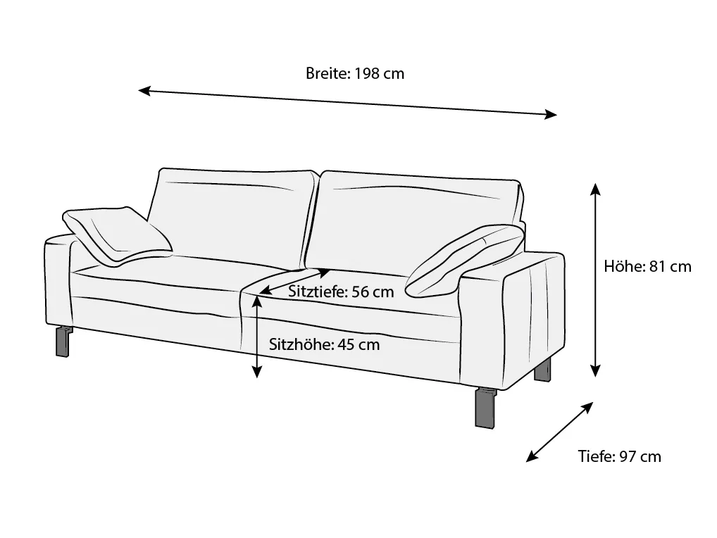 Einzelsofa Cabianca XV | Beige
