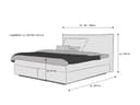 Boxspringbett Kalvari | Grau 2