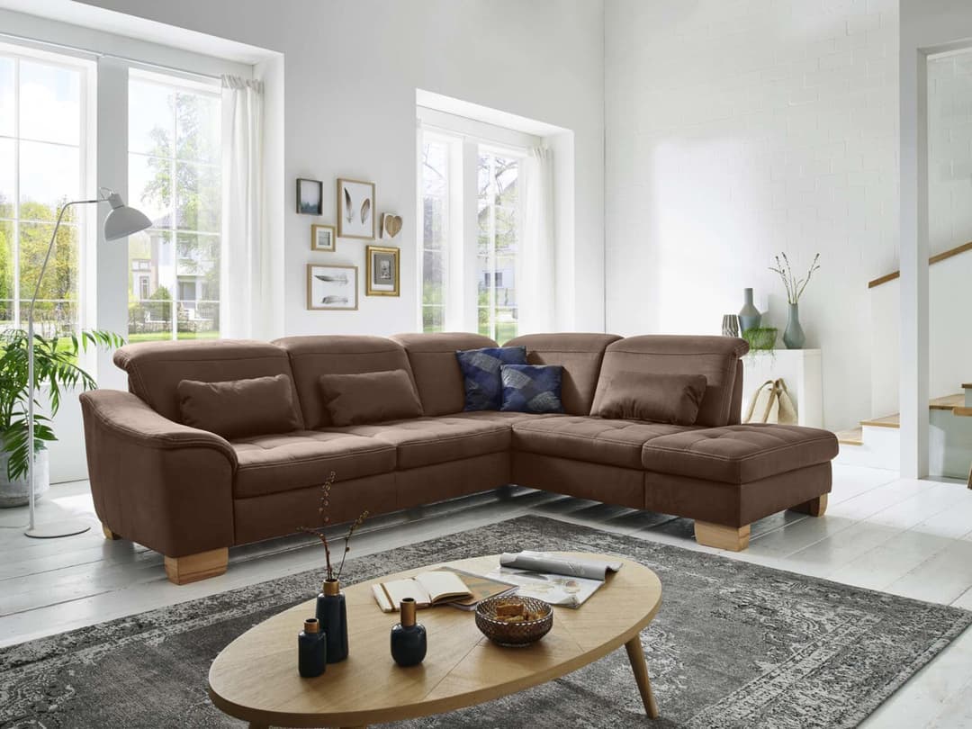 Ecksofa Preggio II | Braun