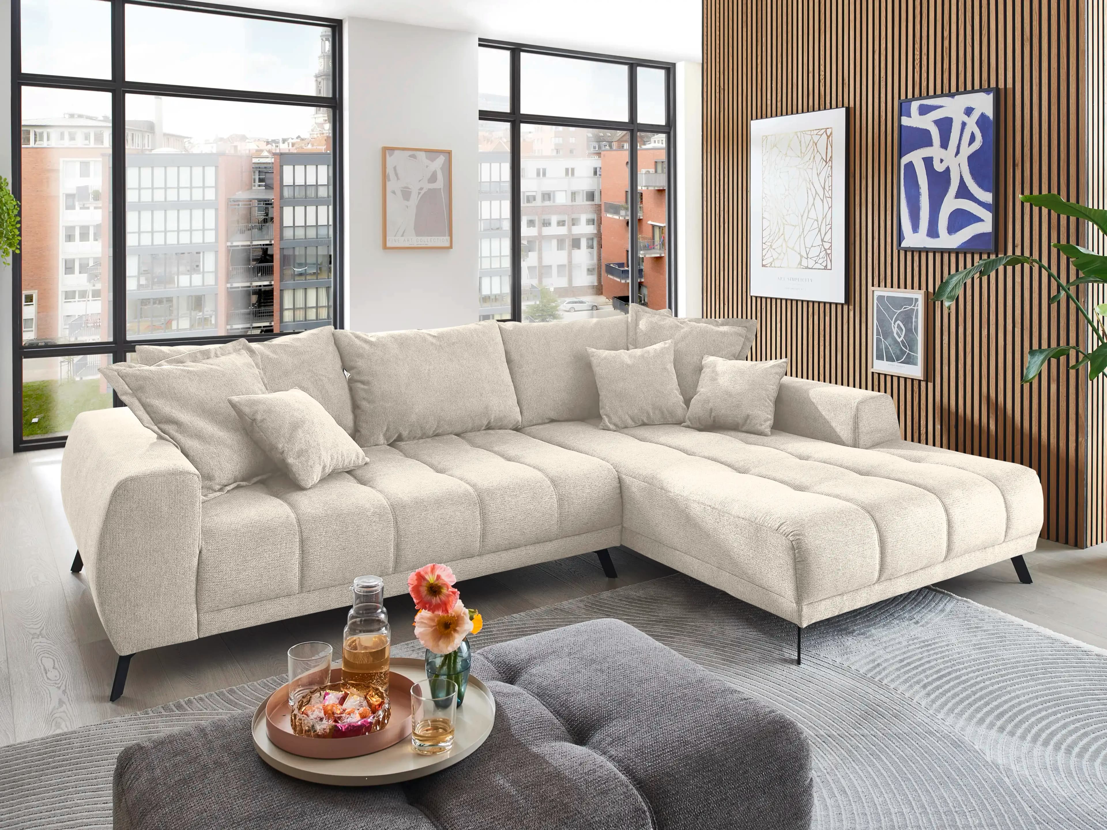 Ecksofa Idony | Weiß