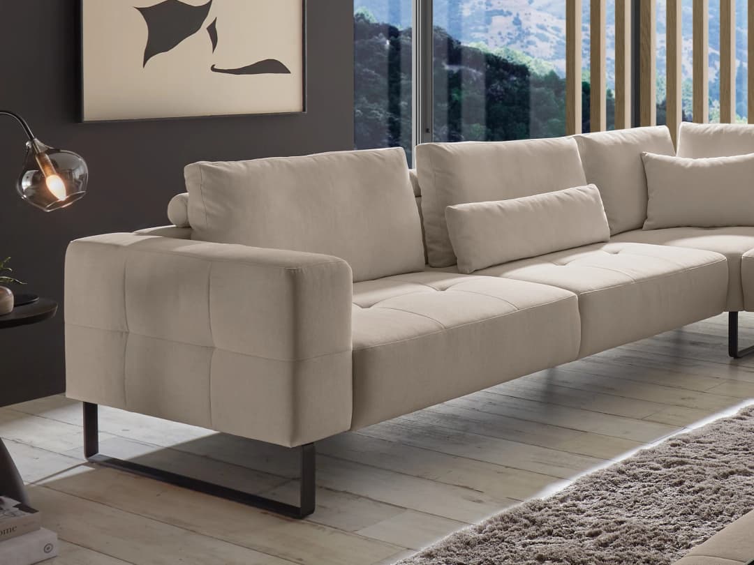 Ecksofa Corina | Grau