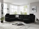 Wohnlandschaft Pinzano L | Schwarz