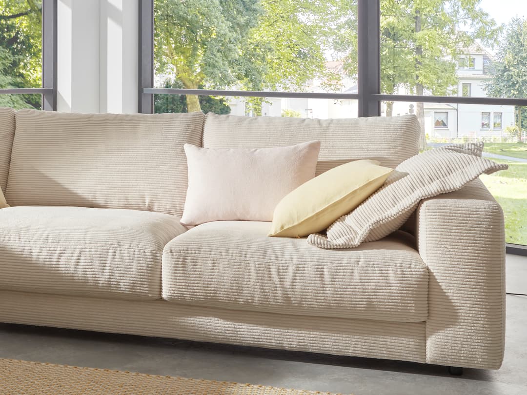 Ecksofa Cairano V | Weiß