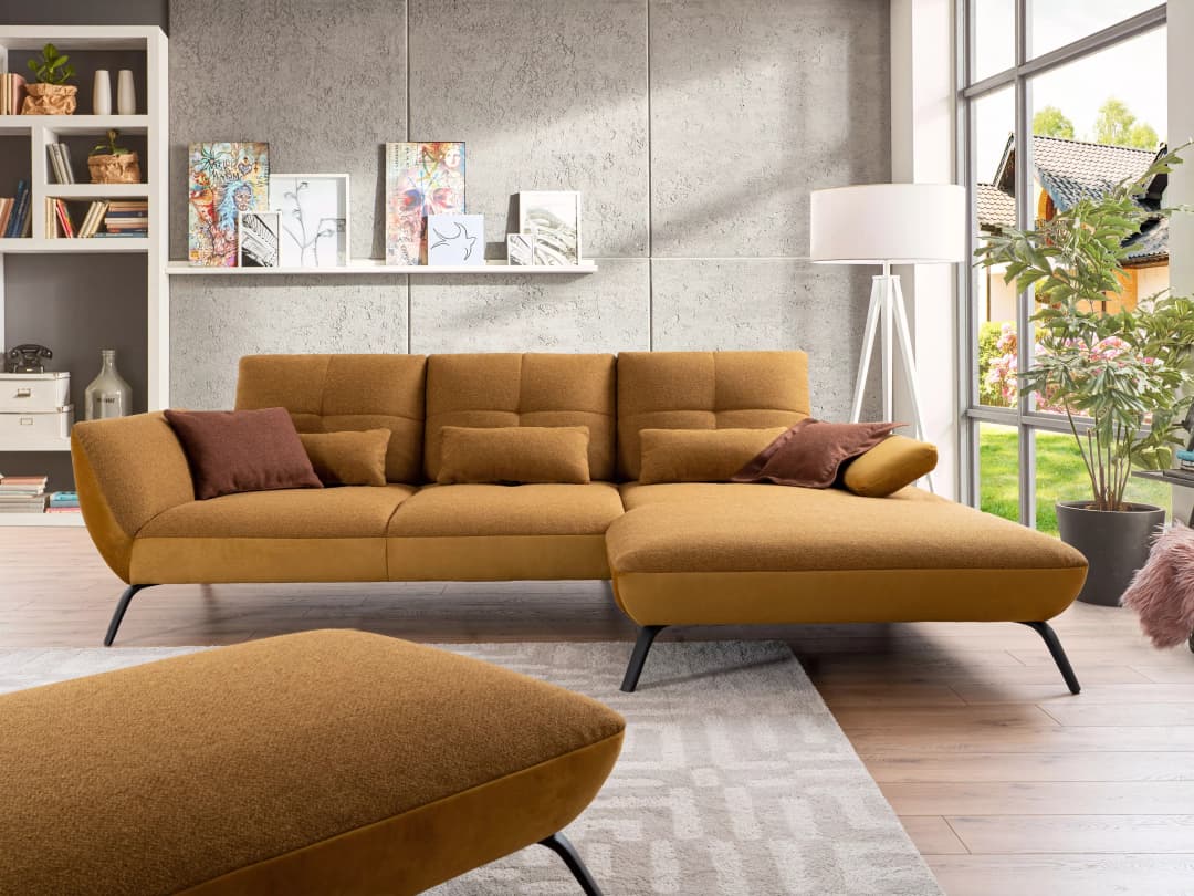 Ecksofa Paola VI | Gelb