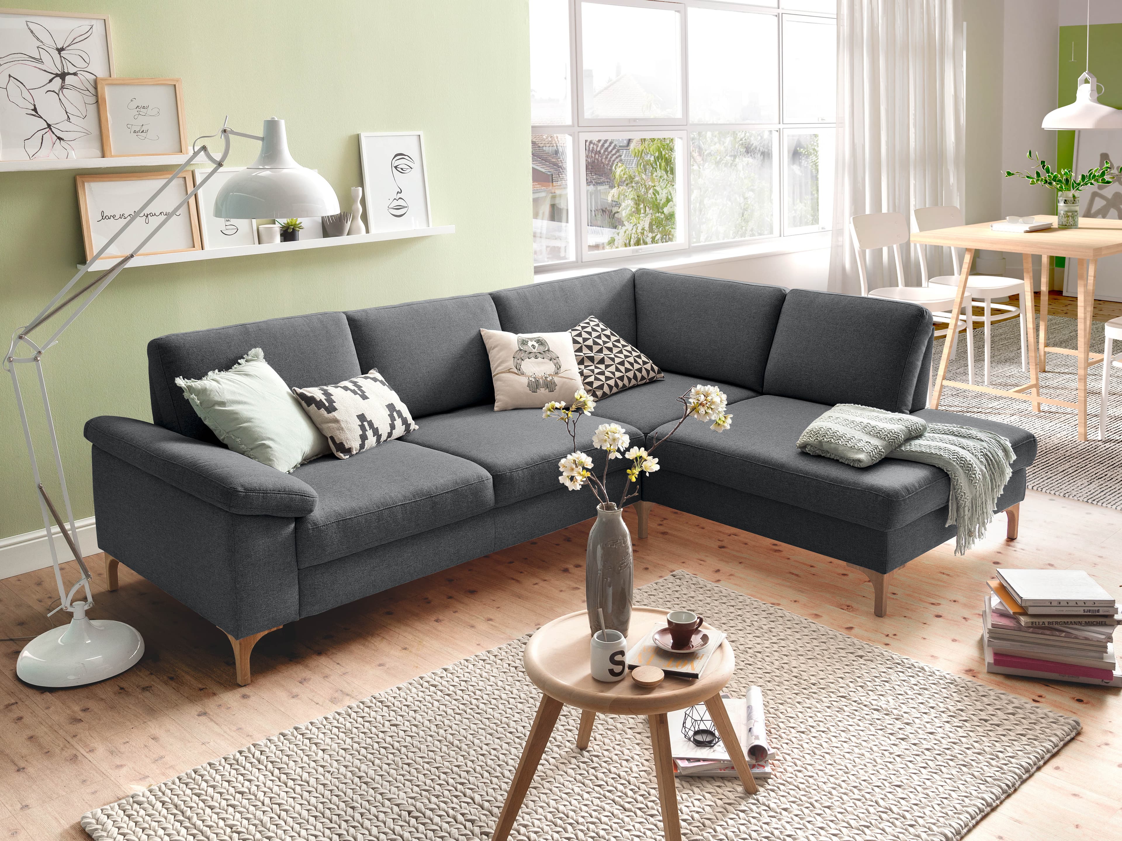 Ecksofa Cavriana | Grau