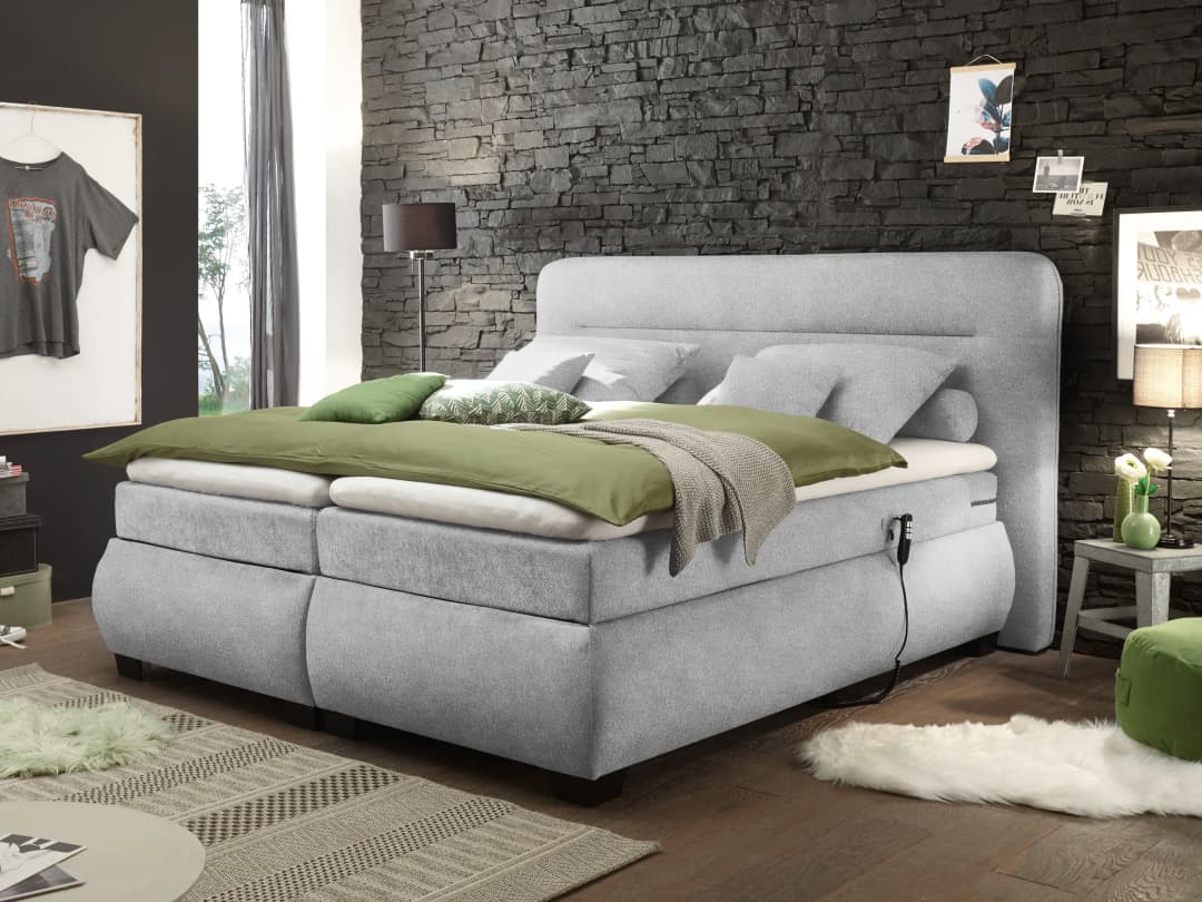Boxspringbett Bolero | Grau