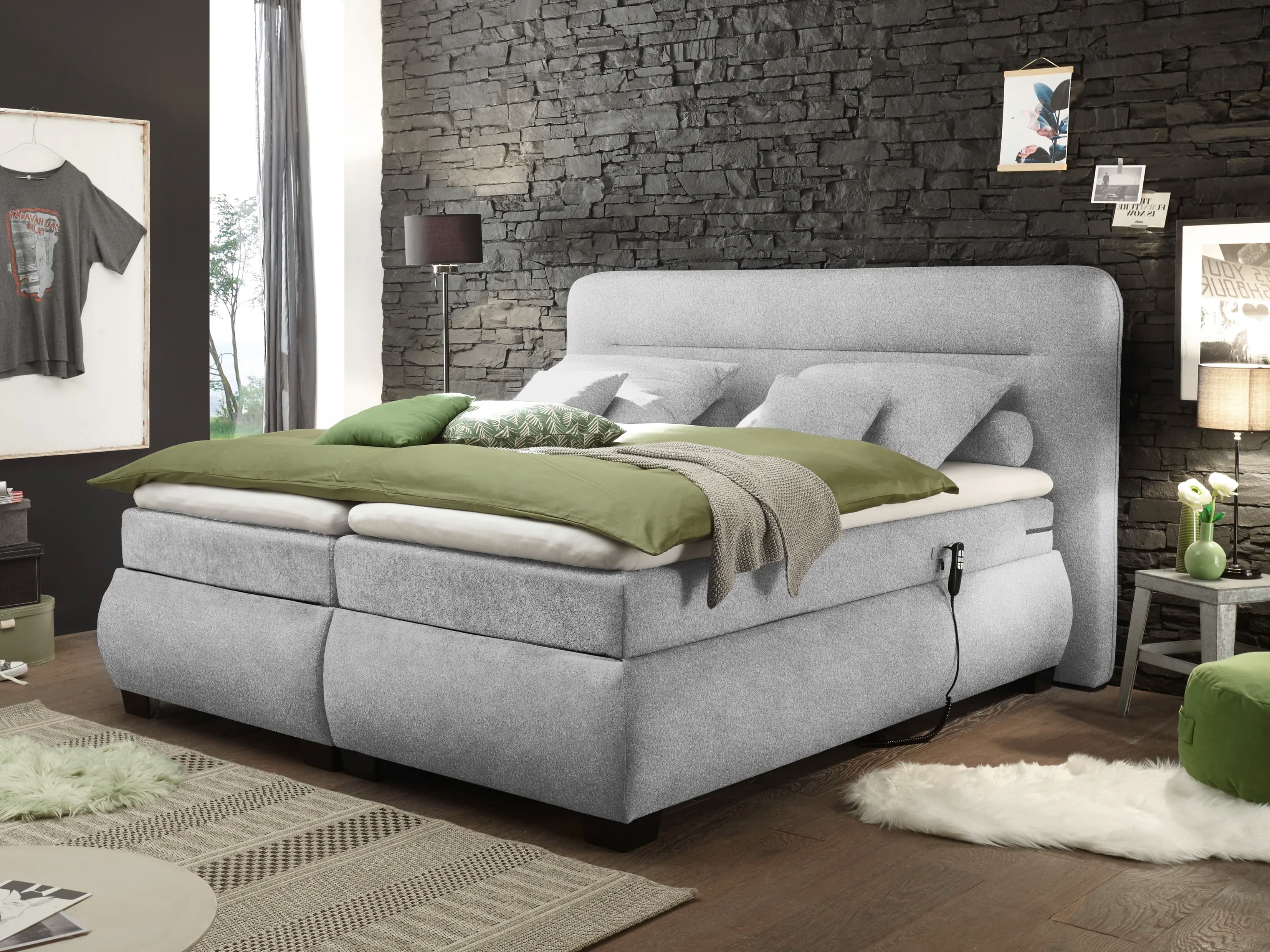 Boxspringbett Bolero | Grau