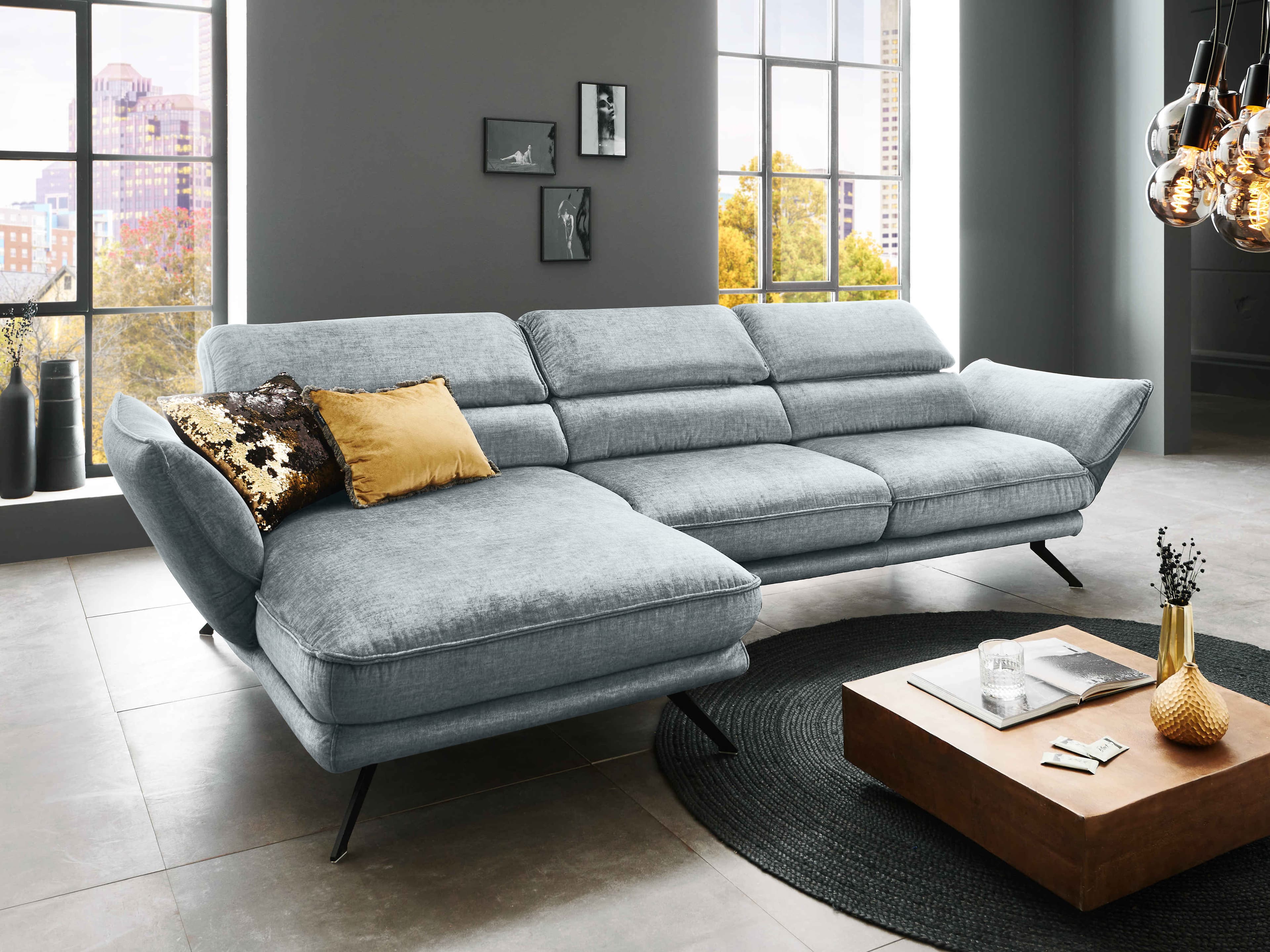 Ecksofa Huscania II | Grau