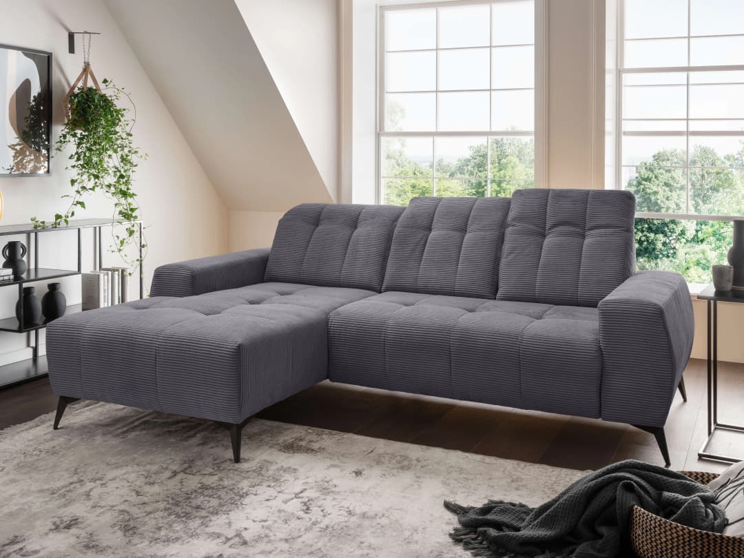 Ecksofa Bodra II | Grau