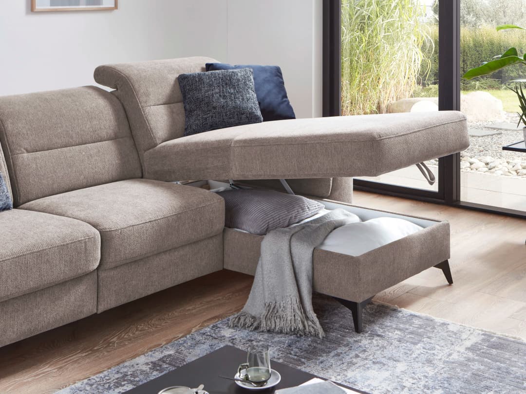 Ecksofa Samber | Blau