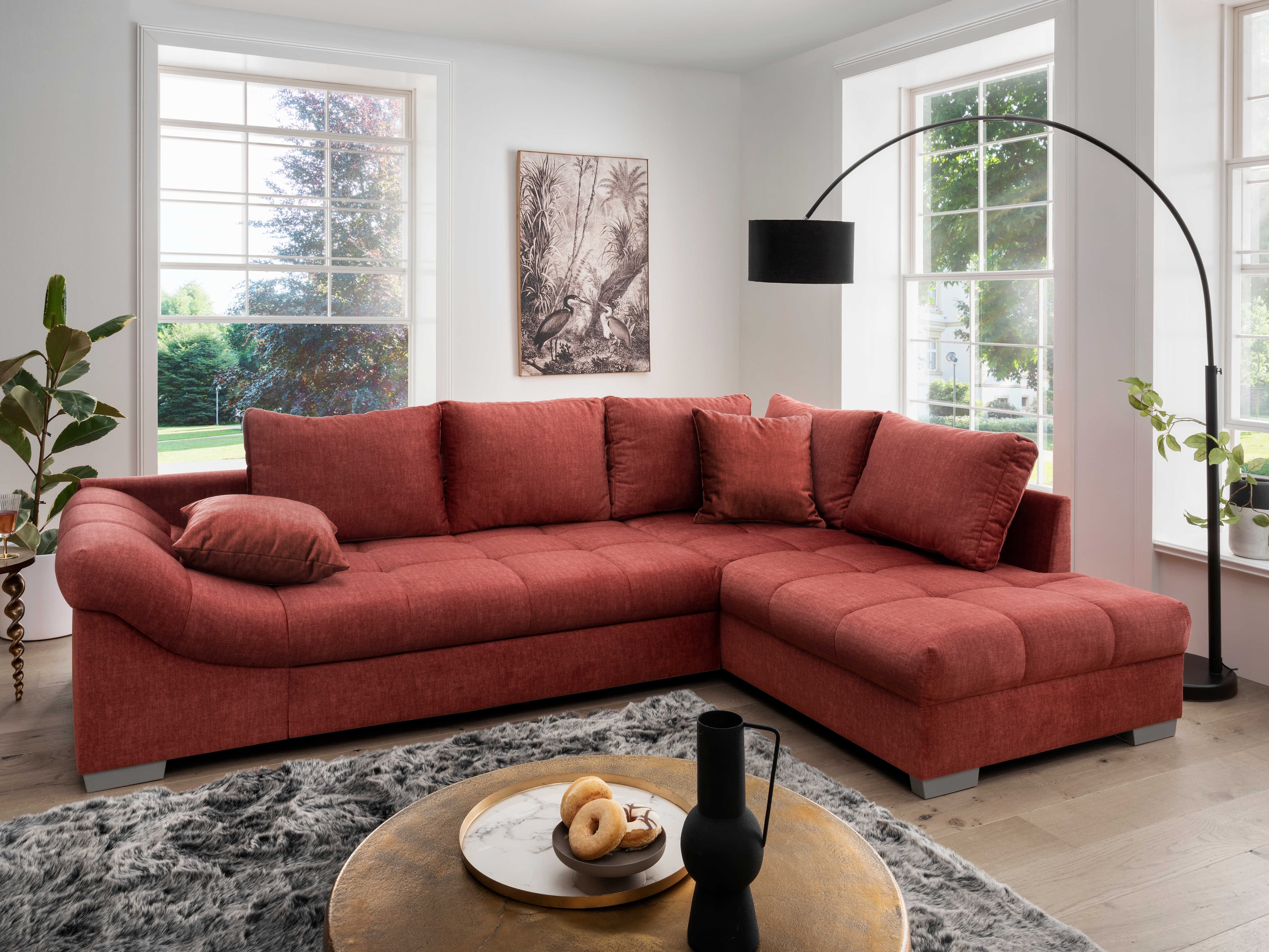 Ecksofa Beneke | Rot