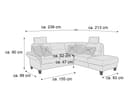 Ecksofa Sestriere III | Braun 4