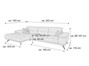 Ecksofa Petrana | Gelb 2