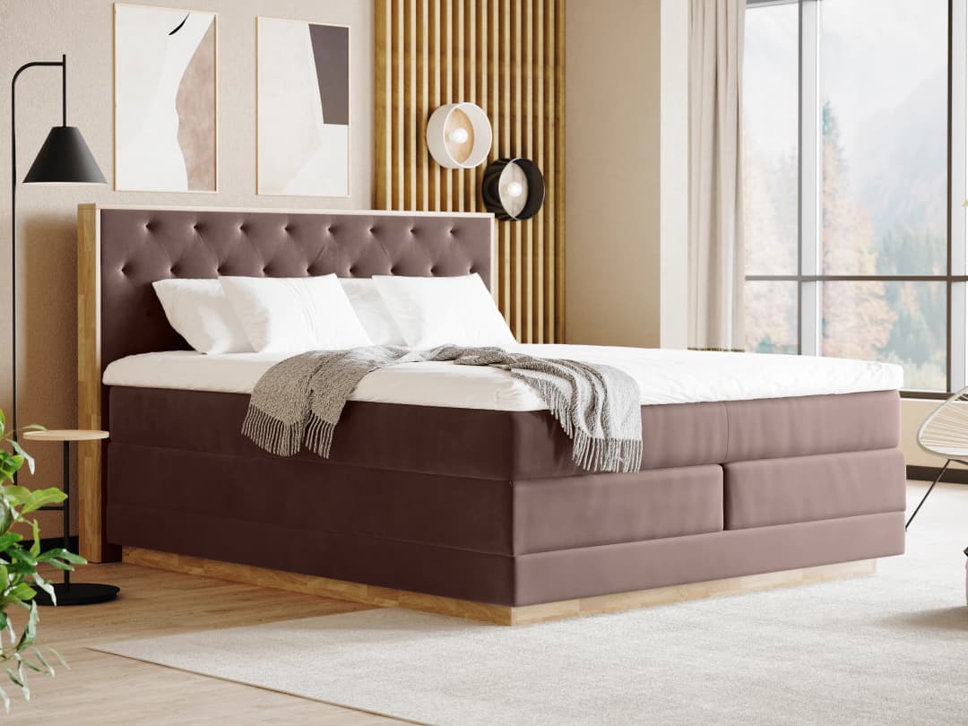 Boxspringbett Cossau | Rot