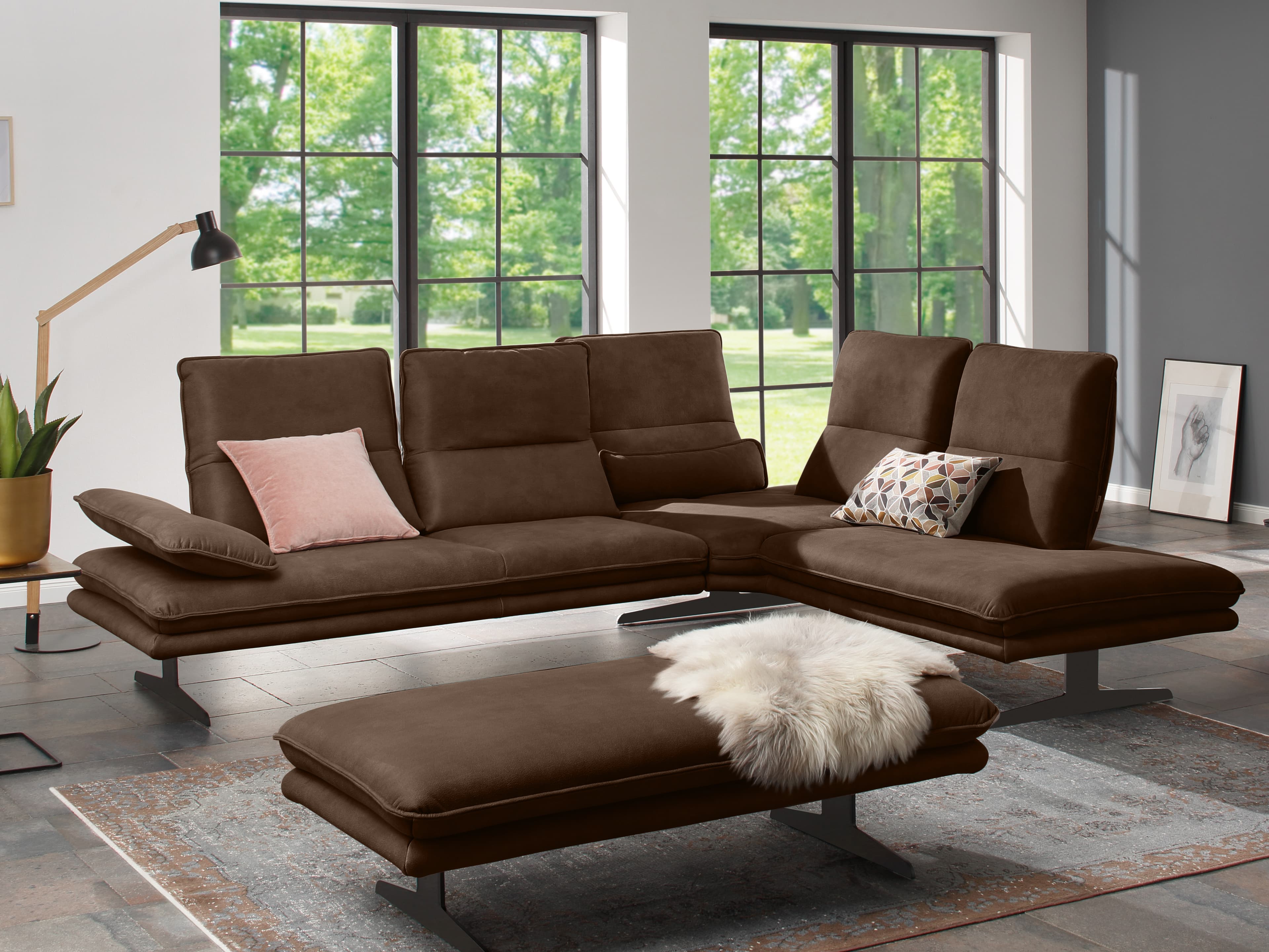 W.Schillig Ecksofa 16777 broadway IV | Braun