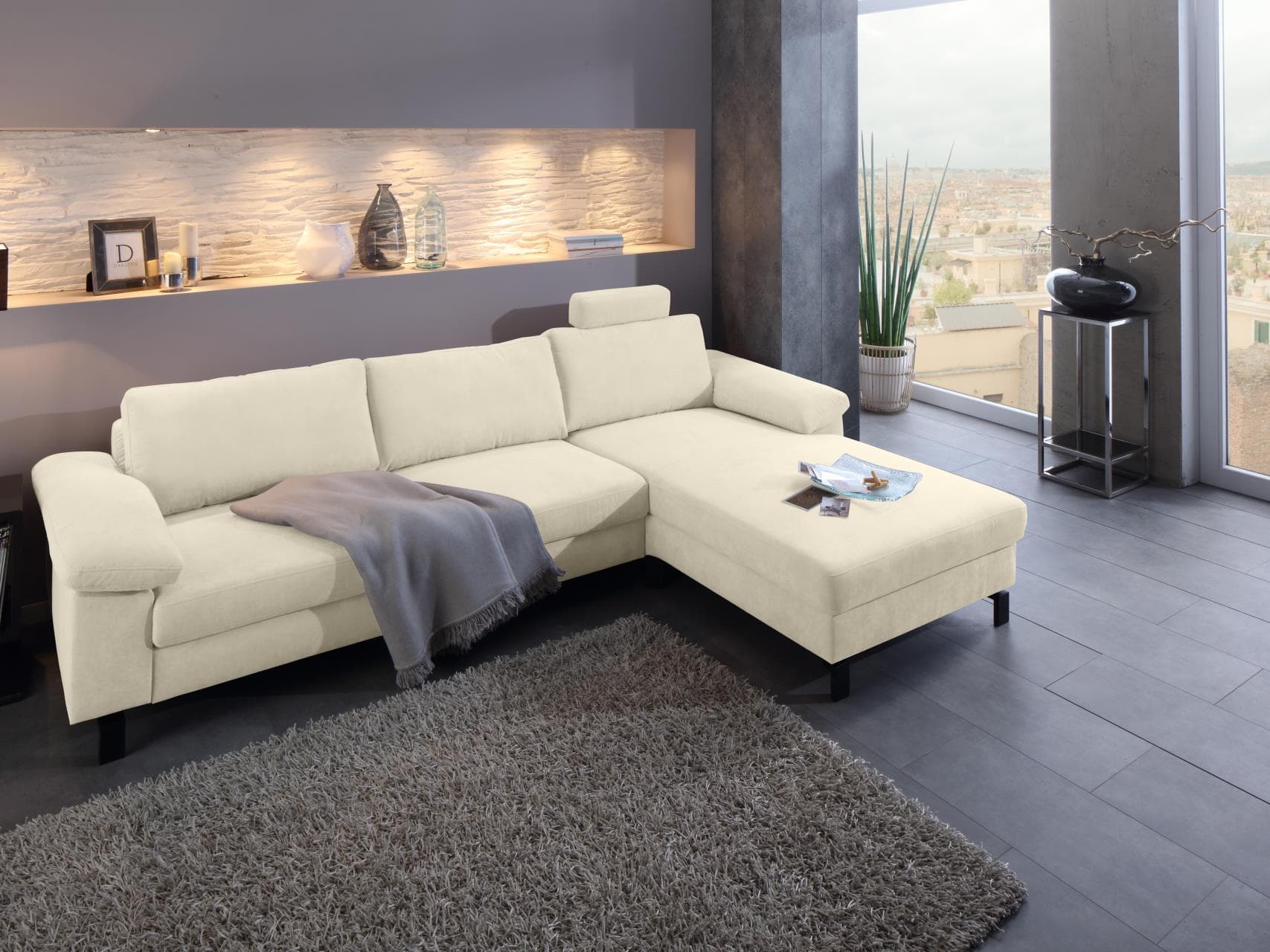Ecksofa Cabianca IX | Weiß