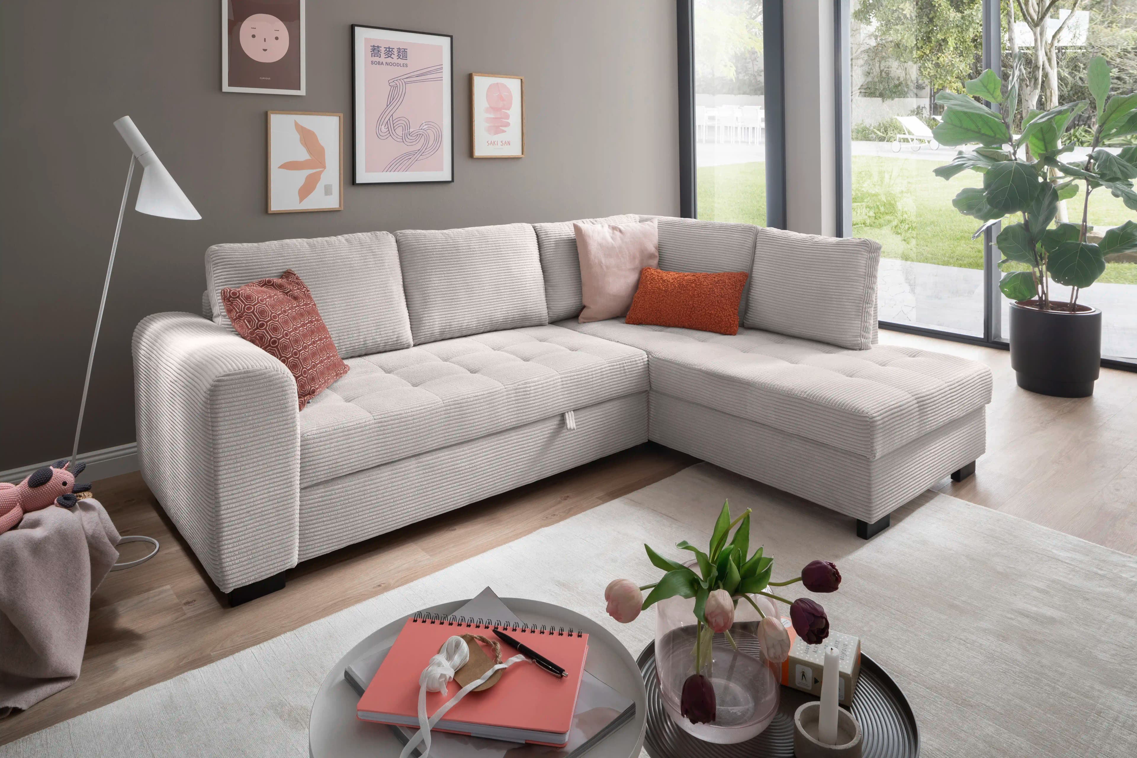 Ecksofa Hailey | Grau