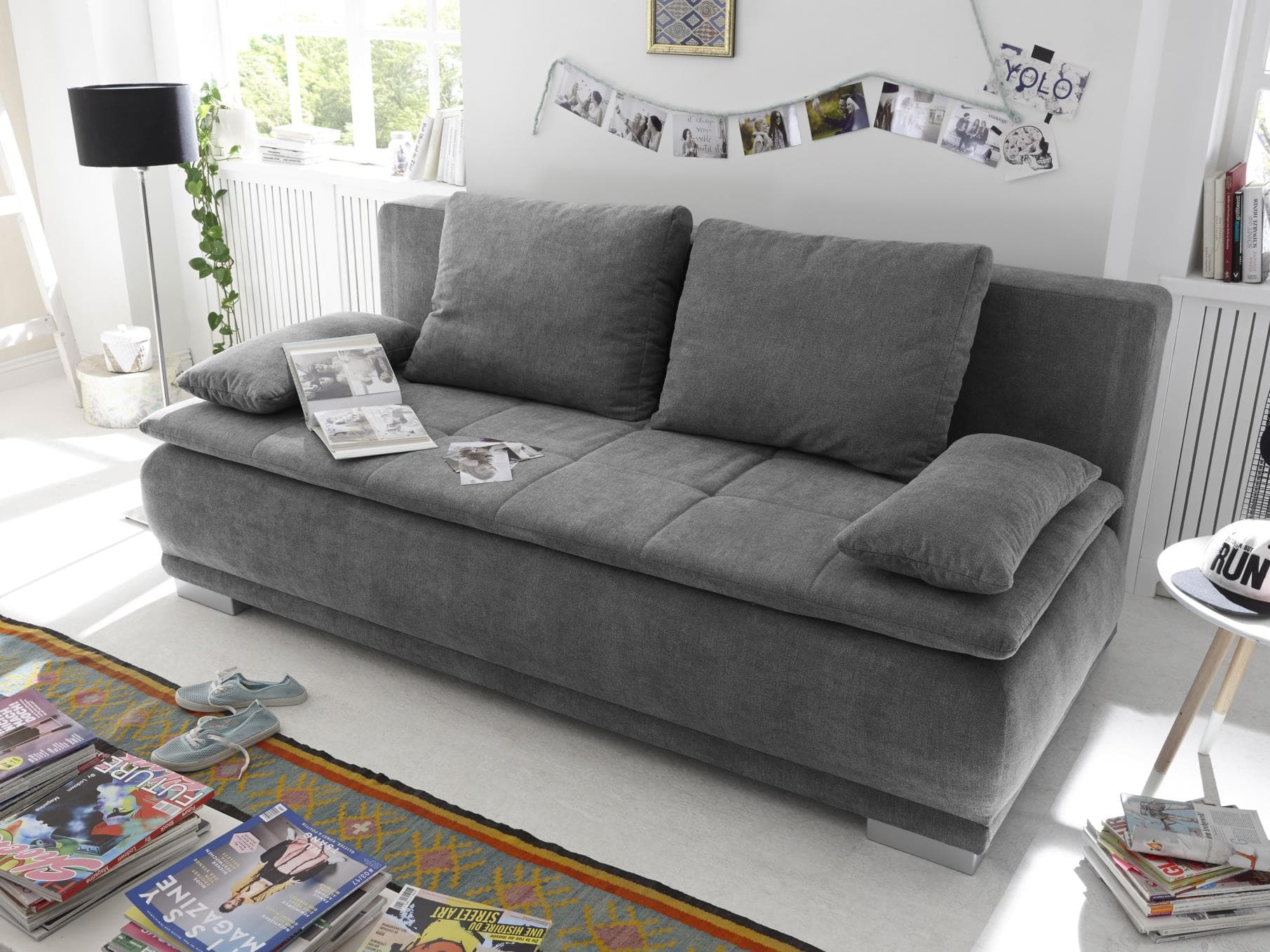 Schlafsofa Bavenzo | Grau