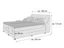 Boxspringbett Bresseo II | Weiß 2
