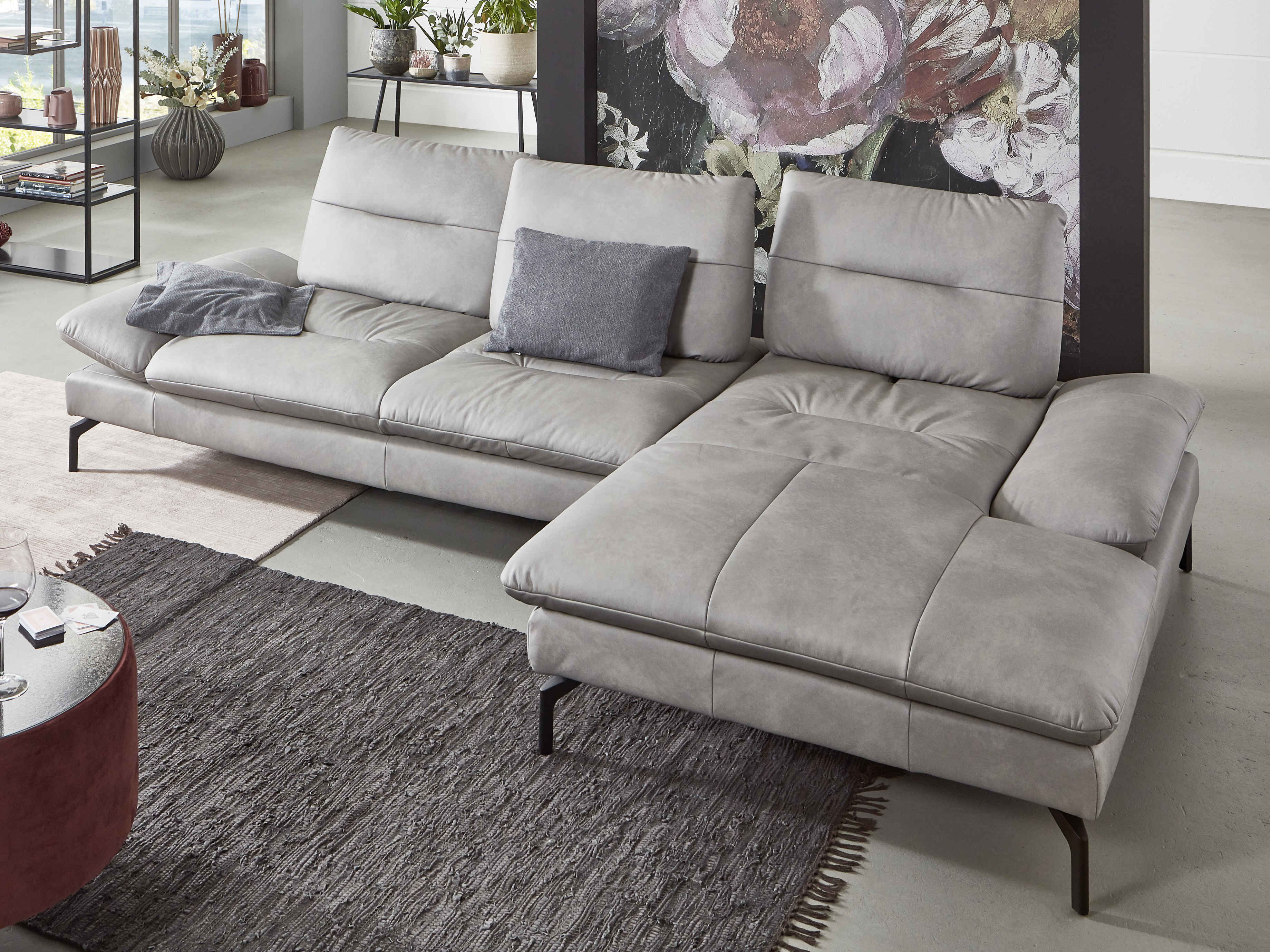 Ecksofa Penina | Grau