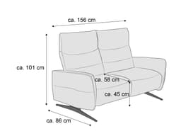 Einzelsofa Keen | Grau