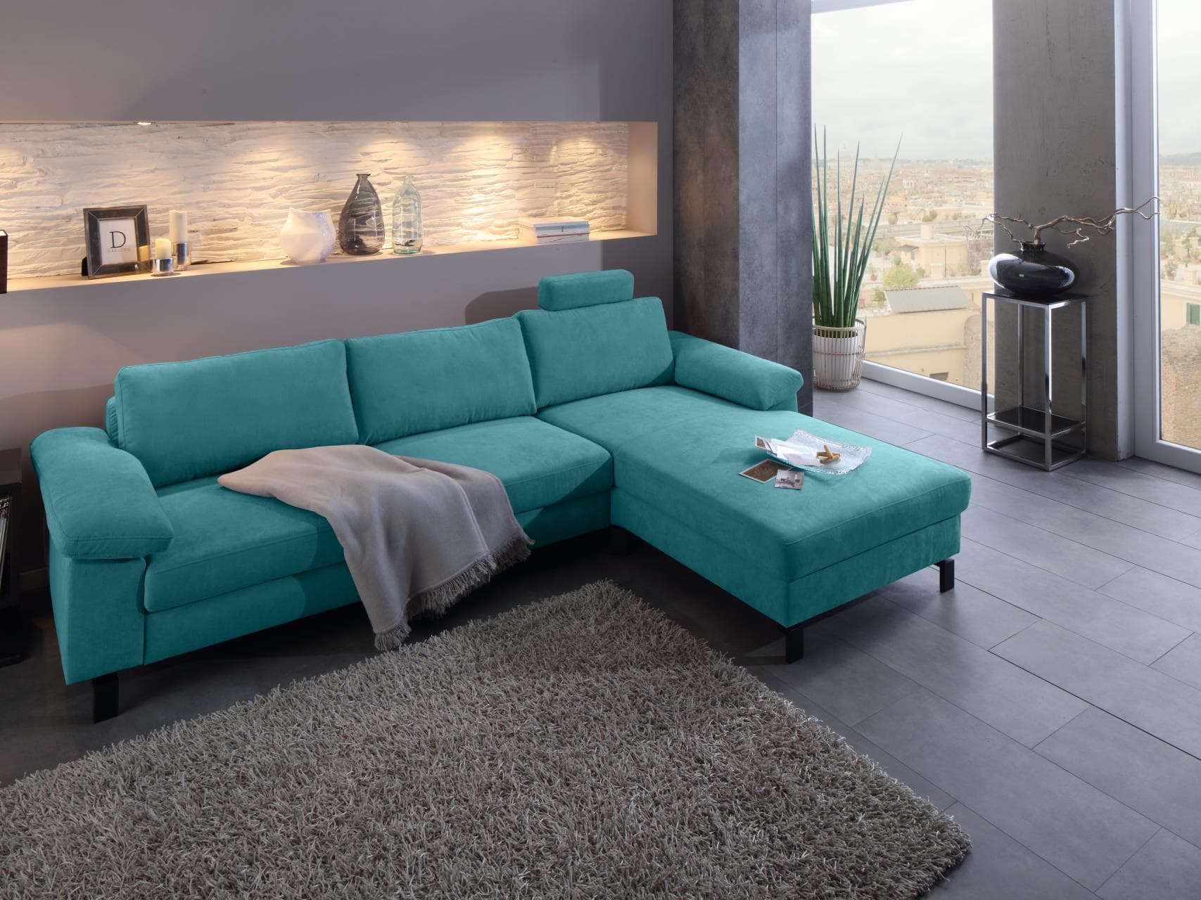 Ecksofa Cabianca IX | Türkis