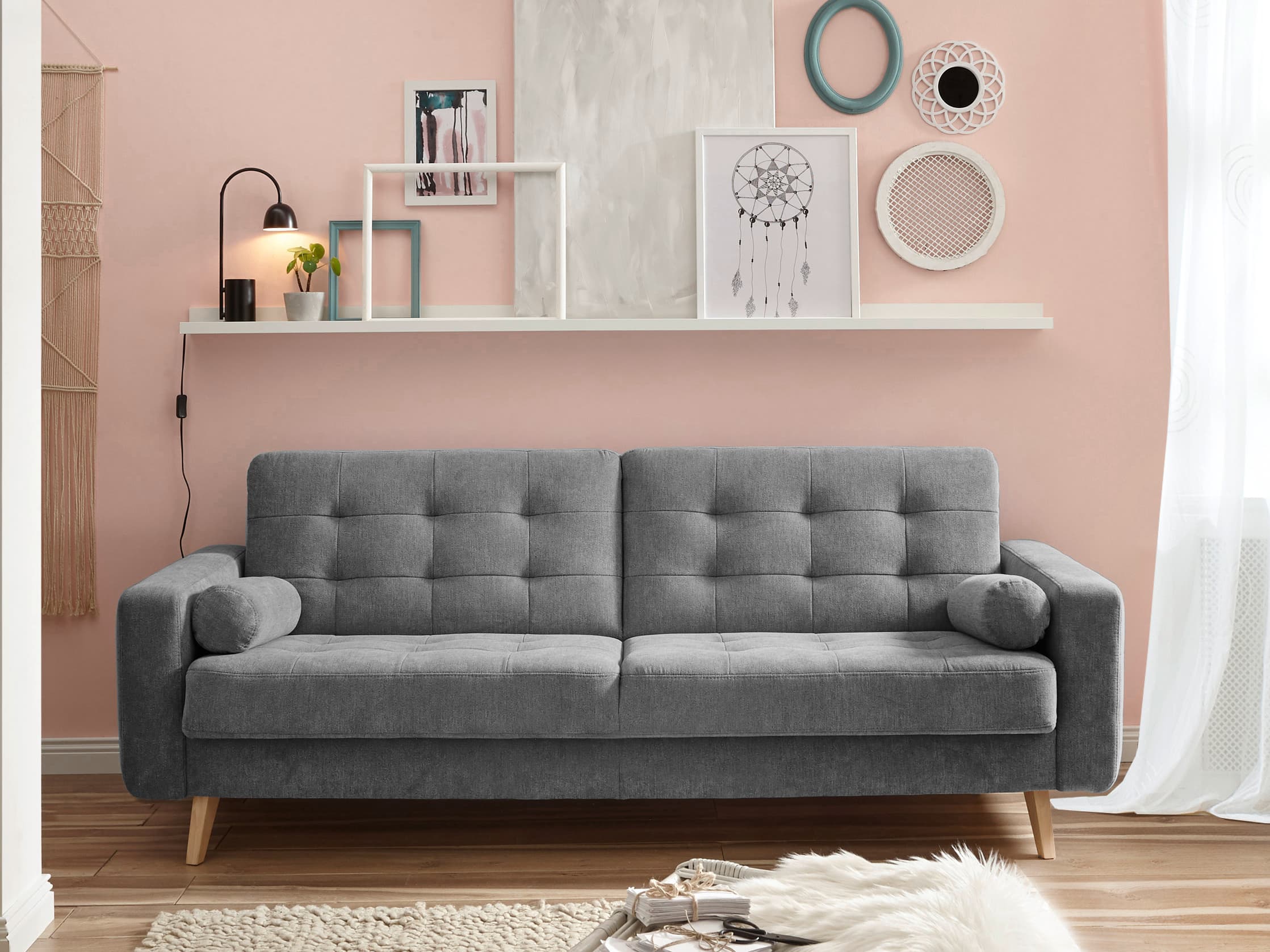 Schlafsofa Brigach | Grau